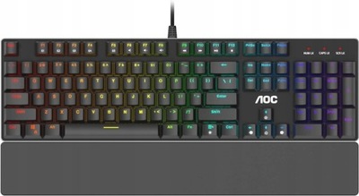 Klawiatura gamingowa AOC GK500 - UKŁAD KLAWISZY AZERTY