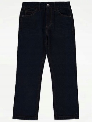 GEORGE spodnie jeansowe granatowe STRAIGHT 11-12 L / 146-152