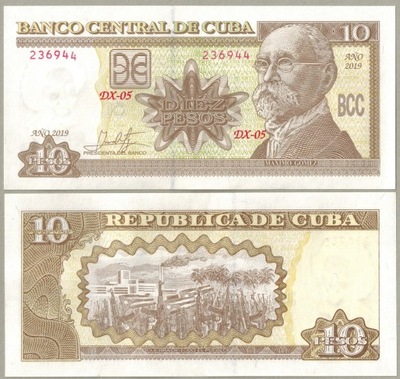 Kuba 10 Peso 2019 P-117u UNC