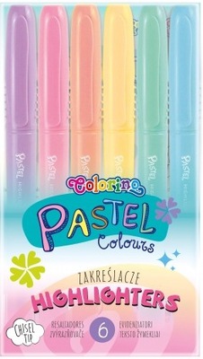 COLORINO ZAKREŚLACZE PASTELOWE 6 KOL. 84965