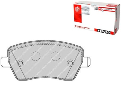 Ferodo fdb1617 набір гальмівних колодок гальмівних, гальма дискові фото №1