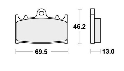 КОЛОДКИ ГАЛЬМІВНІ SBS 789LS MCB741 KH366 SUZUKI C90/C90B/C90T/VL