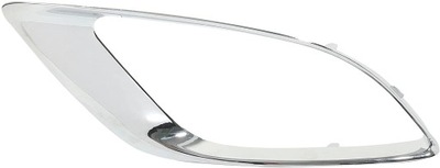 Dodge durango 14- рамка решітка радіатора протитуманної фари ліва хром фото №1