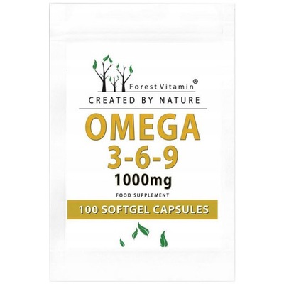 FOREST VITAMIN Omega 3-6-9 1000mg 100caps ZDROWE SERCE