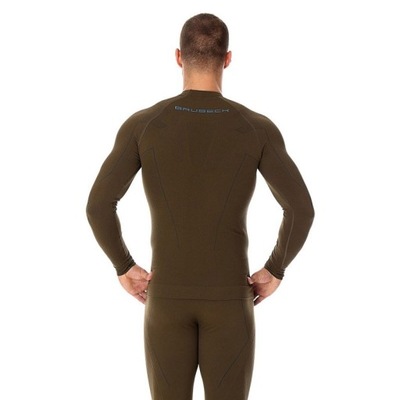 Brubeck Bluza męska THERMO khaki XXL