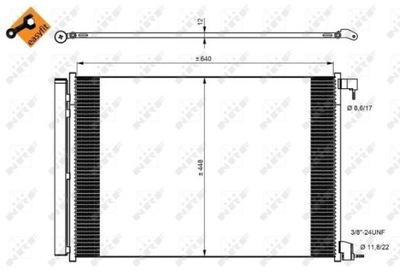 РАДИАТОР KLIMAT. MERCEDES 350082/NRF NRF