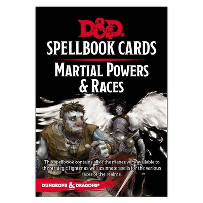 D&D 5.0 Spellbook Cards Martial Powers Races