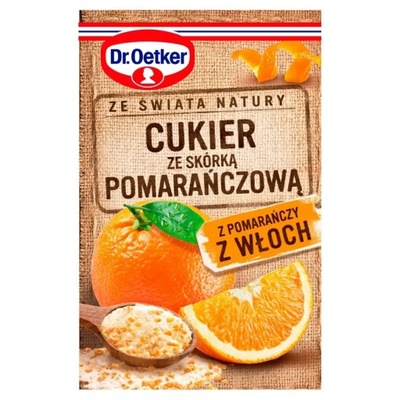 DR OETKER Cukier ze Skórką Pomarańczy 15g