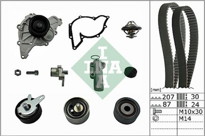 INA 530053930 КОМПЛЕКТ ГРМ Z РЕМНЕМ + НАСОС ВОДЫ A