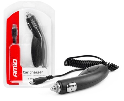 Ładowarka samochodowa na kablu do auta samochodu micro USB PCH-06