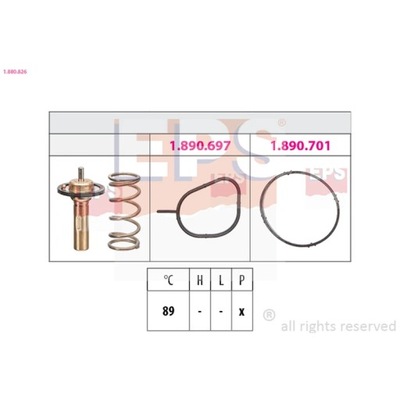 TERMOSTAT, VIDURYS AUŠINAMASIS EPS 1.880.826 