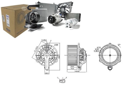 FAN AIR BLOWERS HYUNDAI ELANTRA V ELANTRA VI EQUUS CENTENNIAL I30  