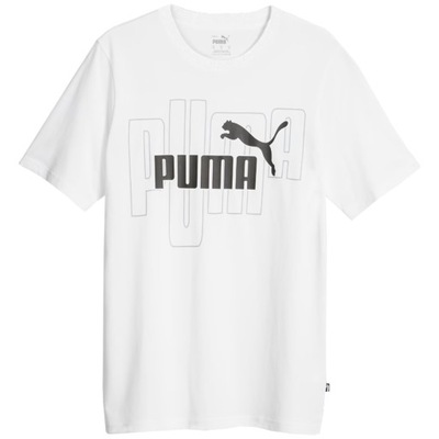 Koszulka męska Puma Graphics No. 1 Logo Tee biała R. XL