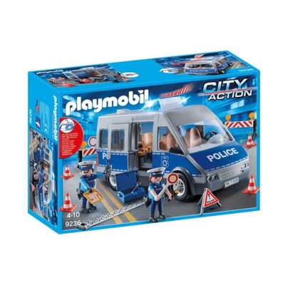 Playmobil City Action SAMOCHÓD POLICYJNY Z BLOKADĄ POLICYJNĄ 9236