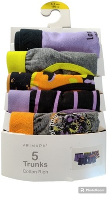 Primark 5 Pack Bokserki 116