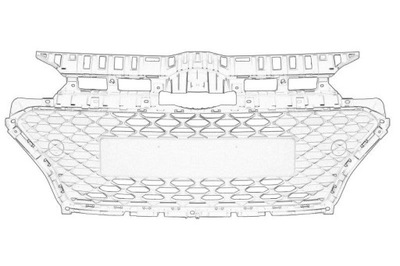 Решётка радиатора перед оригинальный номер hyundai 86560c8ba0 фото №1