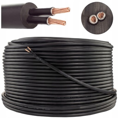 Kabel przewód prądowy ziemny linka 2x1mm2 100m