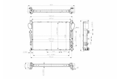 HART РАДИАТОР MERCEDES 220 S320-S400-CL600 99- AUT