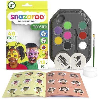 Zestaw do malowania twarzy - Snazaroo - Monster