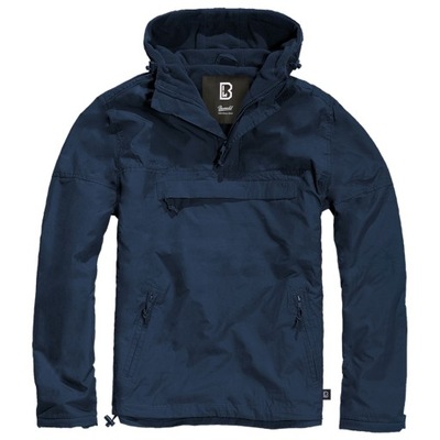 Kurtka Wiatrówka z kapturem Brandit Windbreaker - Navy Niebieska 3XL