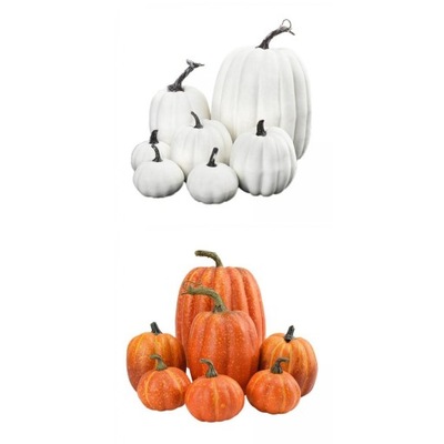 14 Faux Pumpkins Symulacja Jesienna Dekoracja Ogród