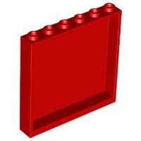 LEGO 59349 Czerwony panel 1x6x5 1szt