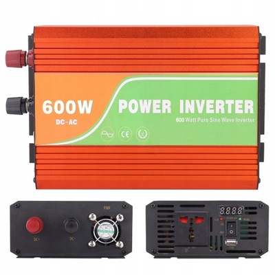 inwerter DC AC moc 600W sinus inwerter DC AC 600W