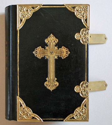 piękny mszał skóraaplikacje Missale Romanum 1866