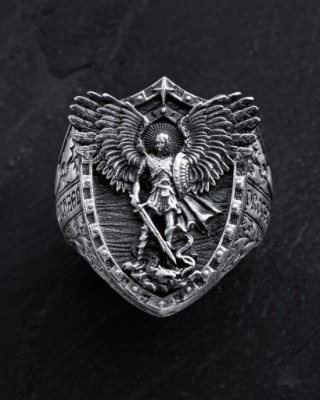 Srebrny pierścień ST. ARCHANGEL MICHAEL 21
