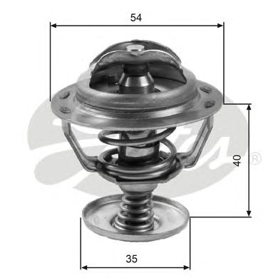 VIDURYS AUŠINAMASIS TERMOSTATAS GATES TH06082G1 