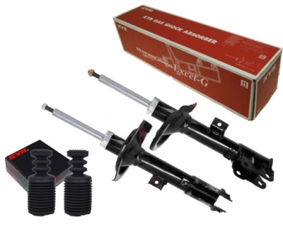 Kyb 2x амортизатори + захист відбійники mitsubishi outlander ii 4007 c-crosser фото №1