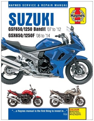 SUZUKI GSF 650 1250 BANDIT GSX 650 1250 F (2007-2014) ИНСТРУКЦИЯ РЕМОНТА 24H фото