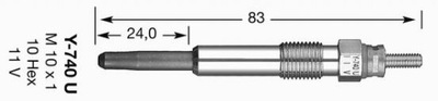 СВІЧКА РОЗЖАРЮВАННЯ NGK D-POWER 22 7700100586