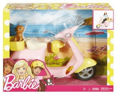 Skuter ze szczeniaczkiem Barbie MATTEL