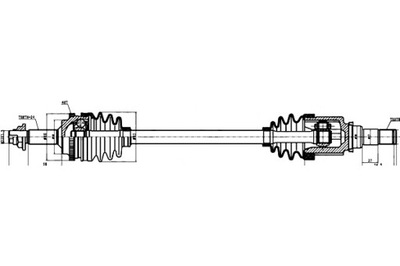 GSP SEMI-EJE DE ACCIONAMIENTO LE.TOYOTA YARIS 1999-05  