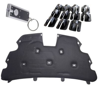 GARSO IZOLIACIJA VARIKLIŲ DANGČIAI FORD FOCUS MK2 2008 - 2011 LIFT + SPAUSTELIAI 