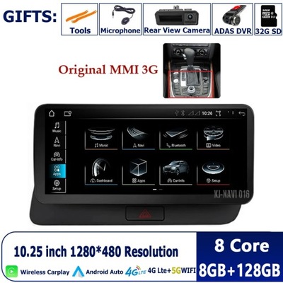 NAVEGACIÓN GPS PARA AUDI Q5 2009-2017 RHD CAR CARPLAY RADIO AUTO ANDROID 13  