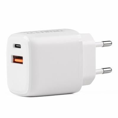 Ładowarka sieciowa USB+USB-C 20W Quick Charge 230V