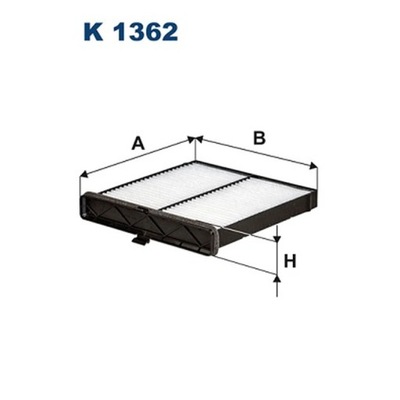 FILTR, VENTILACIÓN PRZESTRZENI PASAZERSKIEJ FILTRON K 1362  