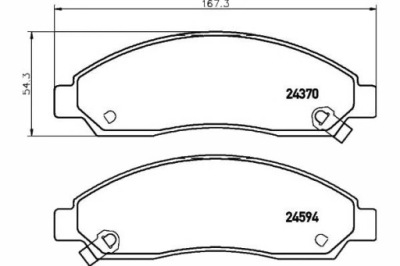Textar 2437001 набір гальмівних колодок гальмівних, гальма дискові фото №1