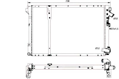 NRF РАДИАТОР RENAULT LAGUNA 2,2DT NRF
