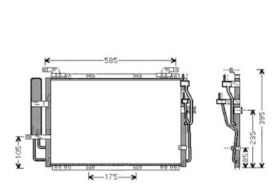 Valeo 818075 конденсатор, кондиціонер фото №1