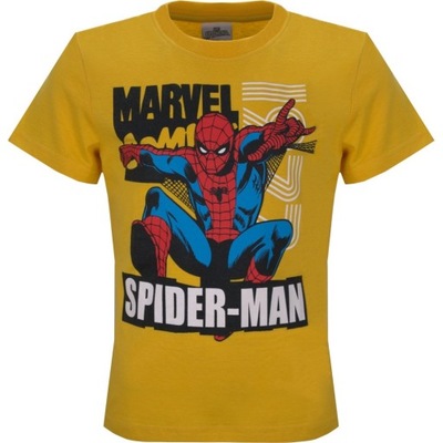 T-shirt Koszulka Spiderman Spider musztardowy 122