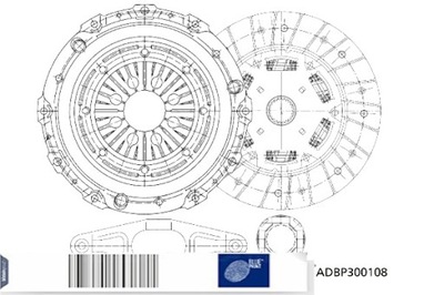 BLUE PRINT КОМПЛЕКТ СЦЕПЛЕНИЯ BMW 3 E90 3 E91 3 E92 X1 E84 2.0D