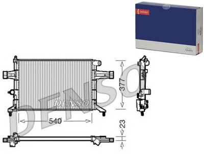 DENSO RADUADOR DEL MOTOR RA0200760 53628 732795 732  