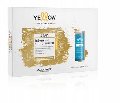 ALFAPARF YELLOW STAR SHINE AMPUŁKI NABŁYSZCZAJĄCE 6 x13 ml