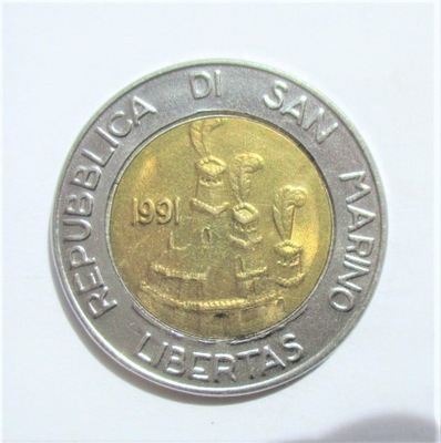 500 Lirów 1991 r. San Marino