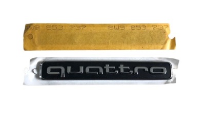 Emblemat naklejka QUATTRO klapy AUDI A3 A4 Q2 Q5