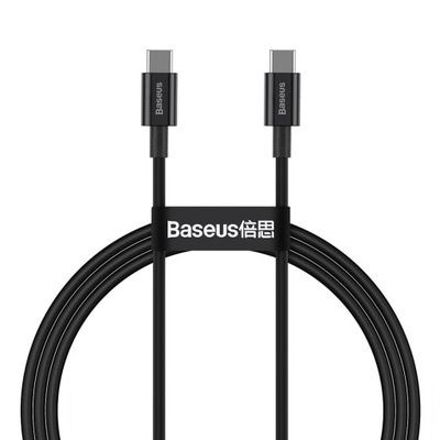 BASEUS SZYBKI KABEL USB-C/USB-C QC MOCNY 100W 1m