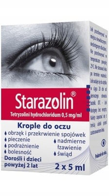 Starazolin 0,5% krople do oczu 2x 5 ml (10 ml)